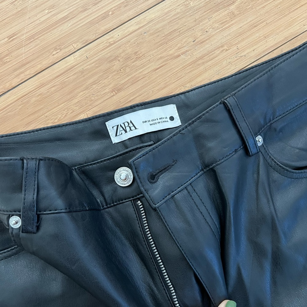 Zara leather pants